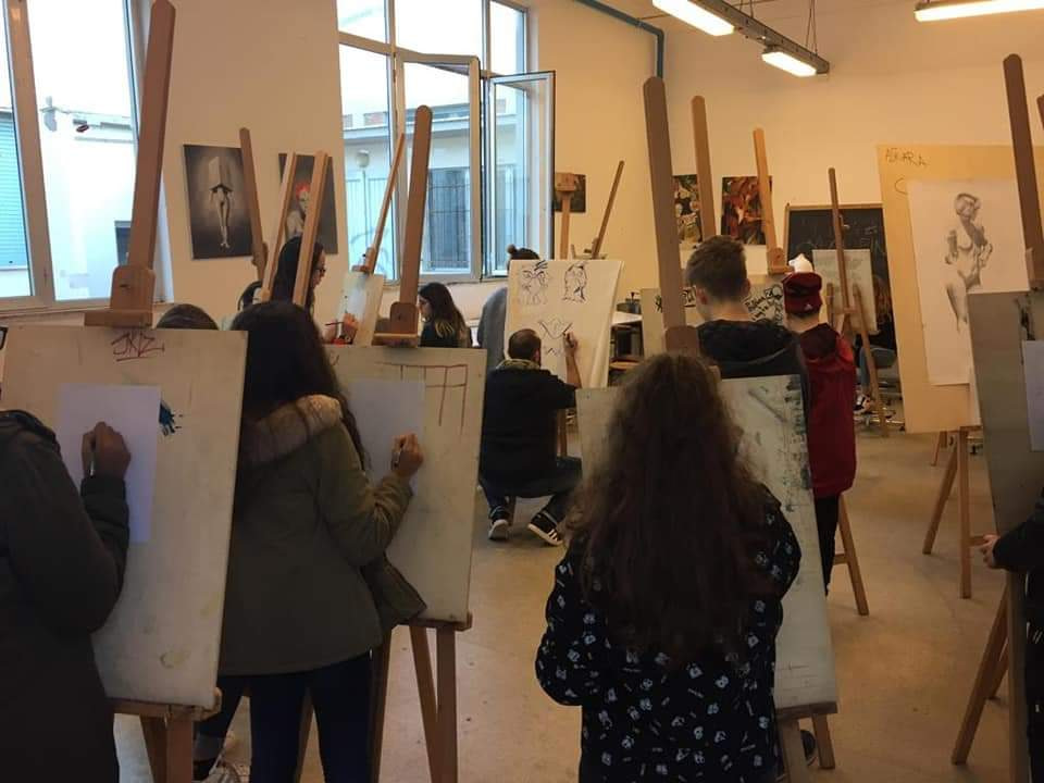Laboratorio di pittura e scultura Liceo Artistico Grafico